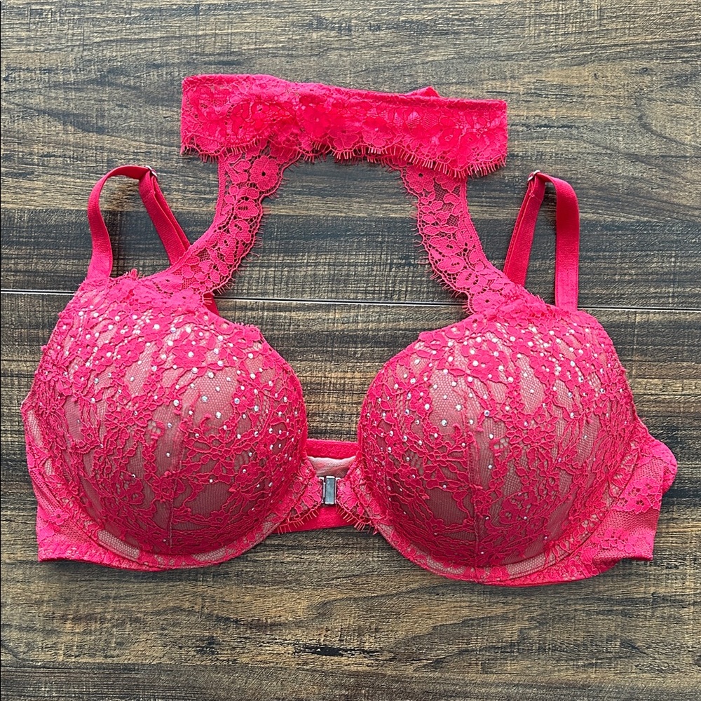 Elegant VS Lace Halter Push Up Bra
